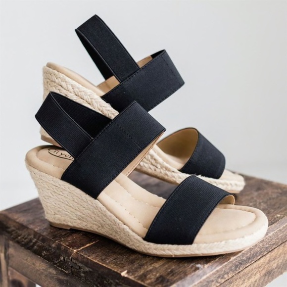 Isabella Espadrille Essential Spring Wedges - Navy - Picture 10 of 10